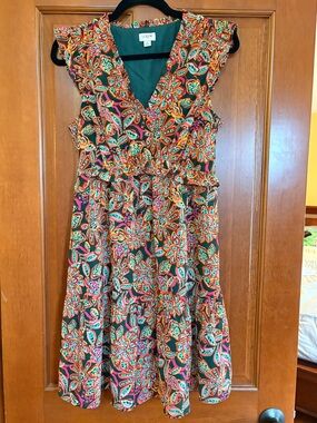J. Crew Vibrant Multicolored Dress
